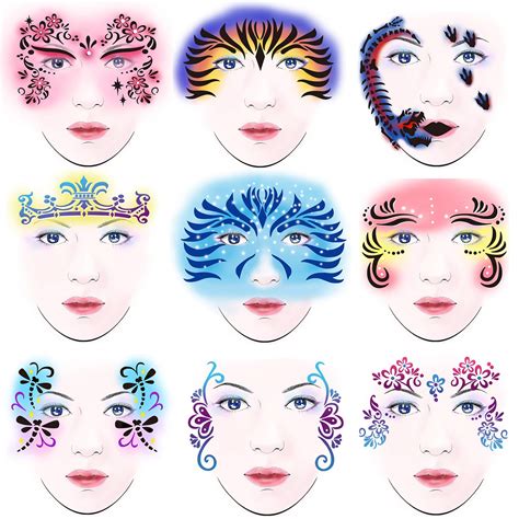 Face Paint Templates