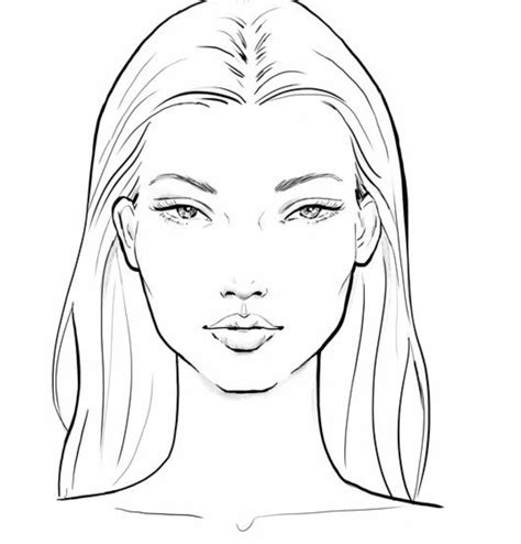 Face Template For Drawing