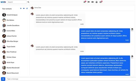 Facebook Messenger Template