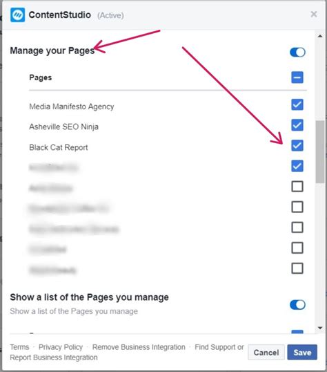 Facebook Page Not Showing Up In Catalog Manager