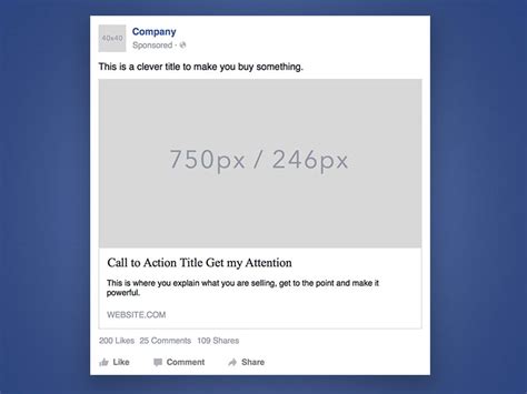 Facebook Template Ads