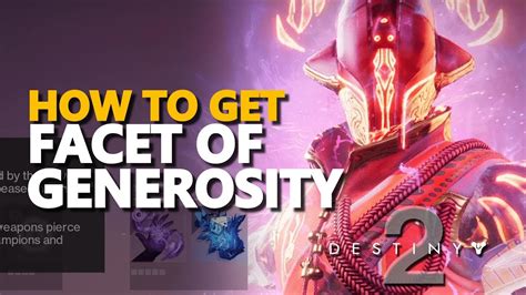 Facet of Generosity Destiny 2: The Ultimate Orb Generation Guide