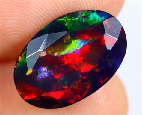 Faceted Opals: A Kaleidoscope of Fire and Ice