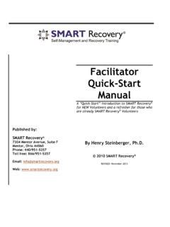 Facilitator Quick Start Manual Smart Recovery Ebook PDF