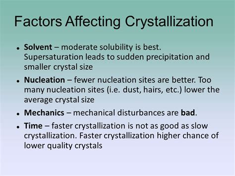 Factors Affecting Crystal Cost