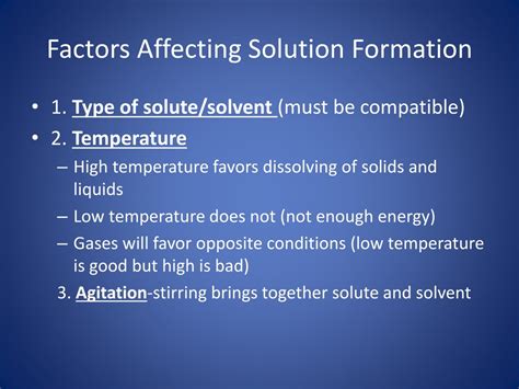 Factors Affecting Solution Formation Answer Key Epub