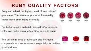 Factors Influencing Ruby Value