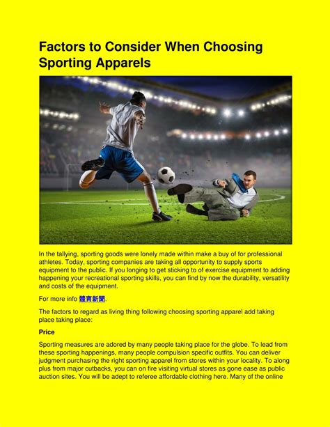 Factors to Consider When Choosing Sporting Clothes