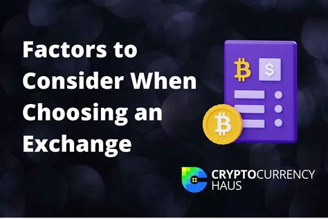 Factors to Consider When Choosing a Cryptocurrency