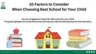 Factors to Consider When Choosing a School