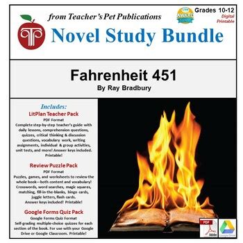 Fahrenheit 451 LitPlan A Novel Unit Teacher Guide With Daily Lesson Plans Paperback PDF