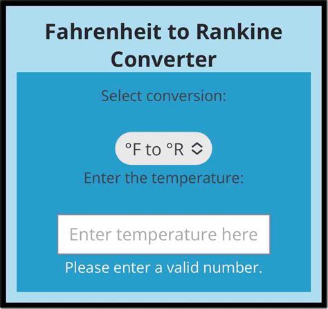 Fahrenheit to Rankine Calculator: Convert Temperatures Swiftly