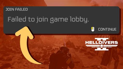 Failed to Join Lobby Helldivers 2: Troubleshooting Guide