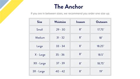 Fair Harbor Size Chart