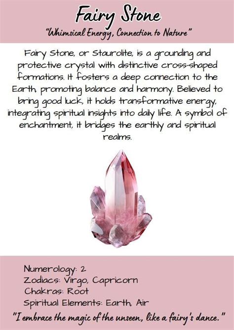 Fairy Stone Crystal: A Captivating Gemstone with Enchanting Properties