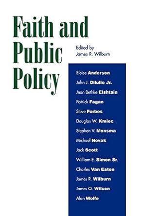 Faith and Public Policy PDF