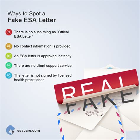 Fake ESA Letter: How to Spot a Fraud