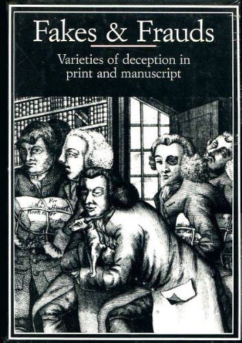 Fakes and Frauds Varieties of Deception in Print and Manuscript Publishing Pathways Series PDF