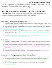 Fall Of Rome Mini Q Answers Reader