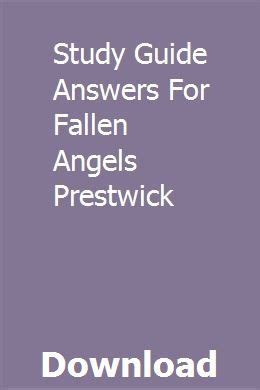 Fallen Angels Packet Study Guide Answers Reader