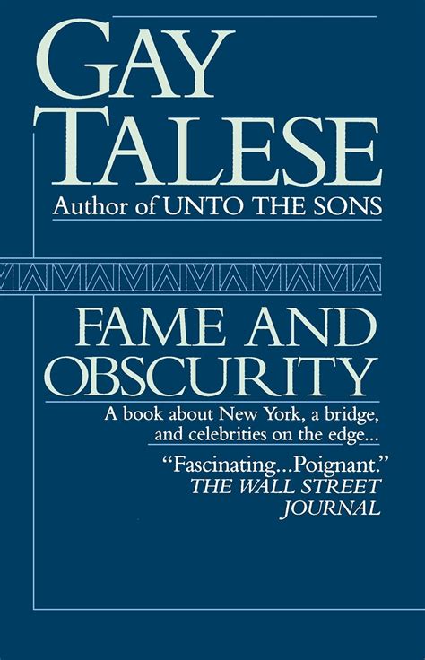 Fame and Obscurity A Book About New York a Bridge and Celebrities on the Edge  Kindle Editon