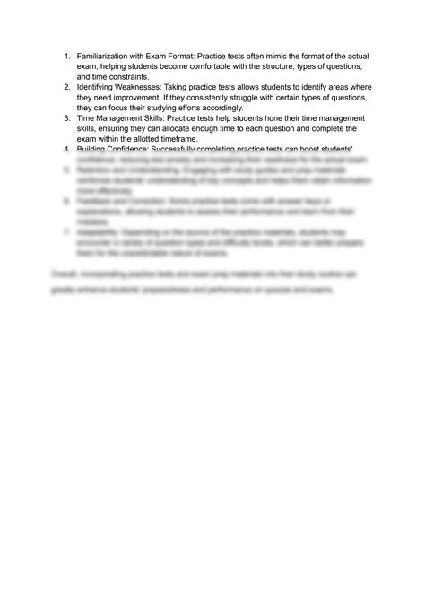 Familiarization with Exam Format and Structure: