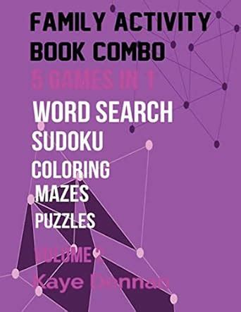 Family Activity Book Combo Volume 2 Word Search Maze Puzzle Sudoku And Coloring PDF