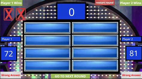 Family Feud Board Template