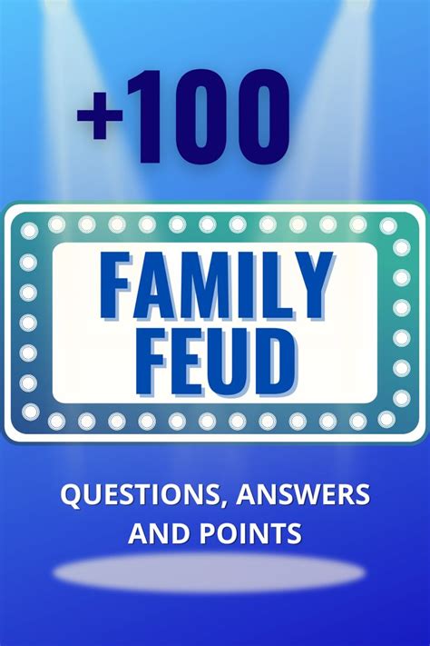 Family Feud Questions And Answers With Points Reader