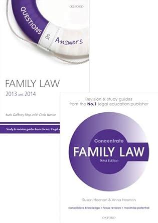 Family Law Revision Pack 2015 Law revision and study guide Concentrate PDF