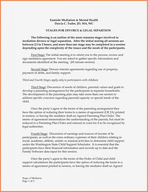 Family Mediation Agreement Smart Resolutions Epub