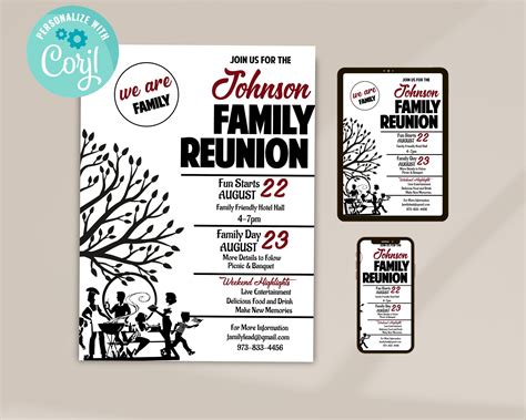 Family Reunion Flyer Template