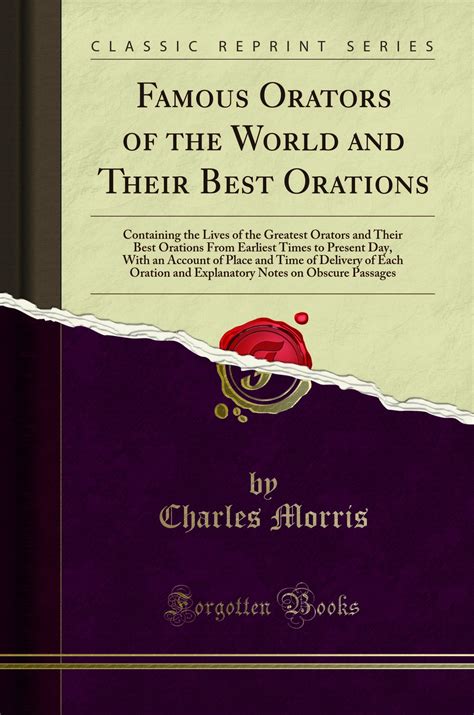Famous orators of the world and their best orations Kindle Editon