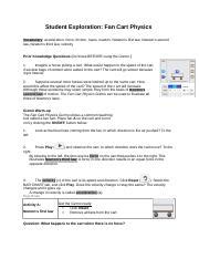 Fan Cart Physics Answer Key No Download PDF