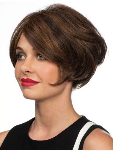 Fantastic Brown Wavy Short Mono filament Fabulous Wigs