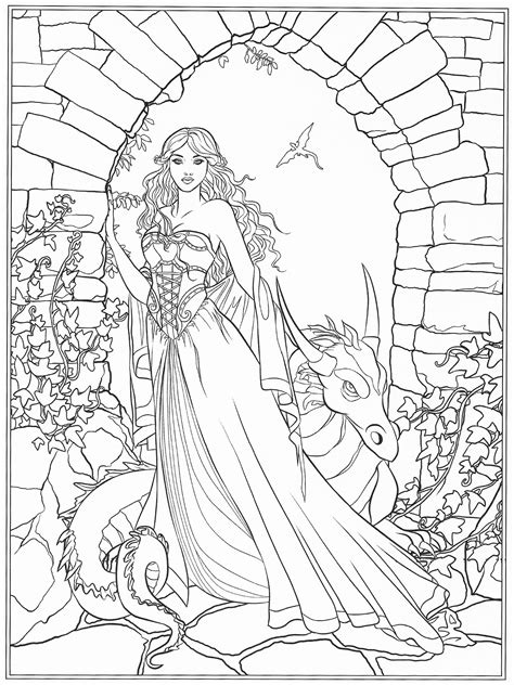 Fantasy Printable Coloring Pages