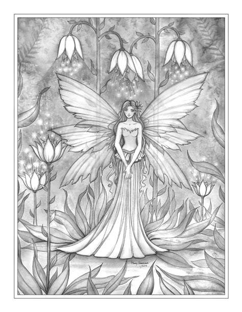 Fantasy and Fairies-A Grayscale Coloring Book Fairies Mermaids Dragons and More Reader