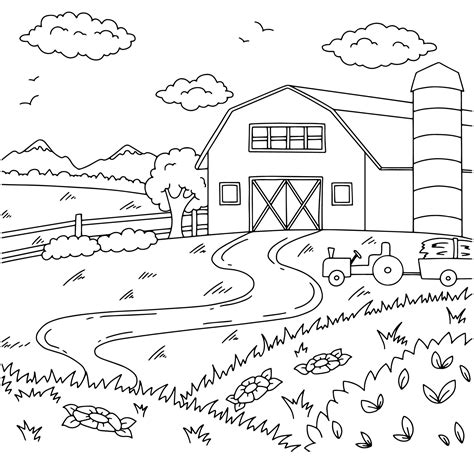 Farm Coloring Book Printable