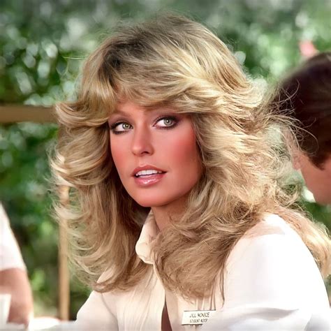 Farrah Fawcett's feathered hair