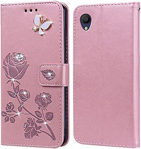 Fashion Diamond Butterfly Leather Alcatel PDF