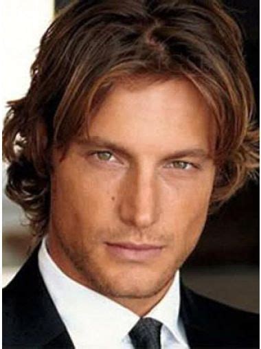 Fashionable Lace Front Wavy Short Men Wigs