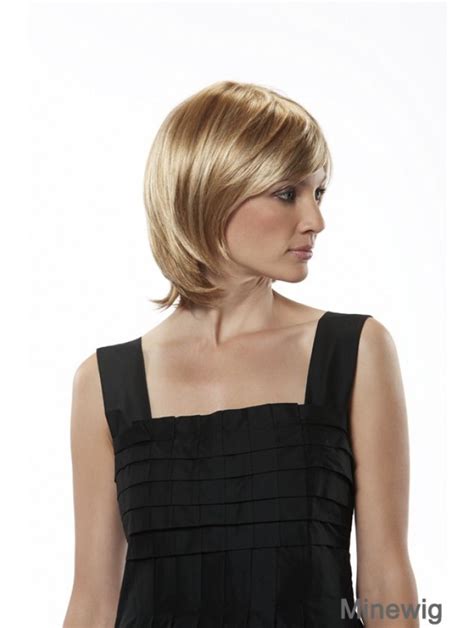 Fashionable Monofilament Straight Chin Length Wigs