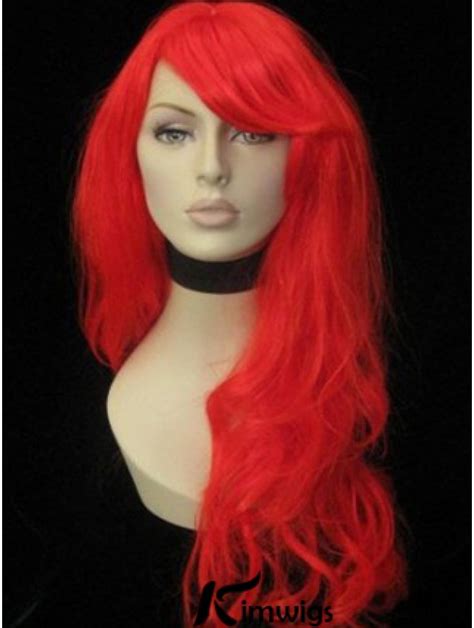 Fashional Wavy Red Layered Affordable Wigs