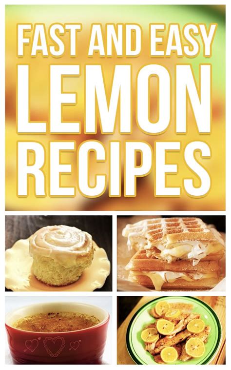 Fast And Easy Lemon Recipes An Guide To An Healthy And Natural Diet PDF