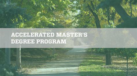 Fast Forward Your Future: The Power of Accelerated Master's Degree Programs