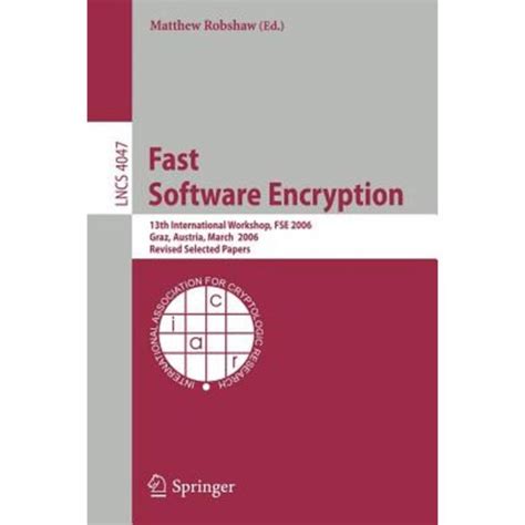 Fast Software Encryption 13th International Workshop, FSE 2006, Graz, Austria, March 15-17, 2006, Re Reader