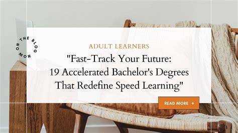 Fast-Track Your Future: The Power of Accelerated Master's Degree Programs