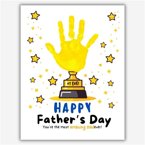 Father's Day Handprint Free Printable