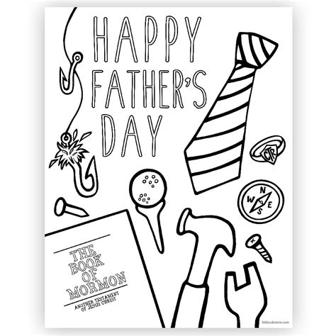 Father's Day Printable Coloring Pages