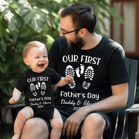 Father and Infant Son Matching Shirts: A Bonding Experience